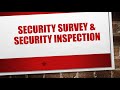 Security management security survey  security inspectionthedz tv01