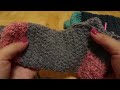ルームソックスの編み方　How to crochet socks