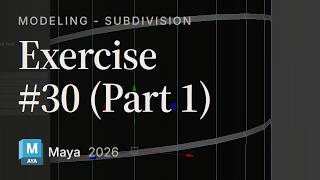 Subdivision Modeling Exercise #30 (Part 1)