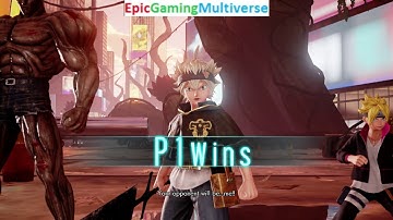 Naruto VS Asta From The Black Clover Series In A Jump Force Anime Characters Battle / Match / Fight