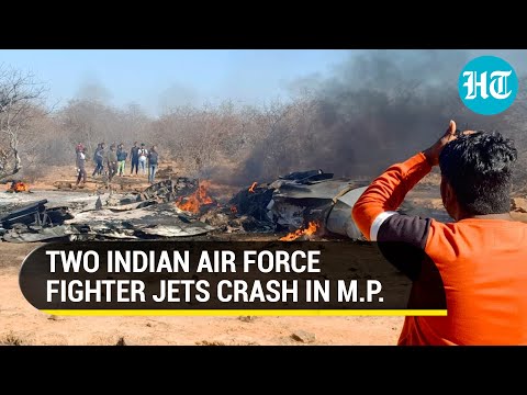 IAF jets collide mid-air? Sukhoi-30, Mirage-2000 crash and burn in Madhya Pradesh | Watch