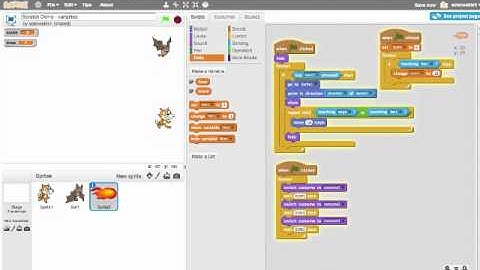 Scratch - using variables