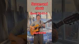 Scream &amp; Shout (Acoustic Cover) – Chill &amp; Unique Version 🔥