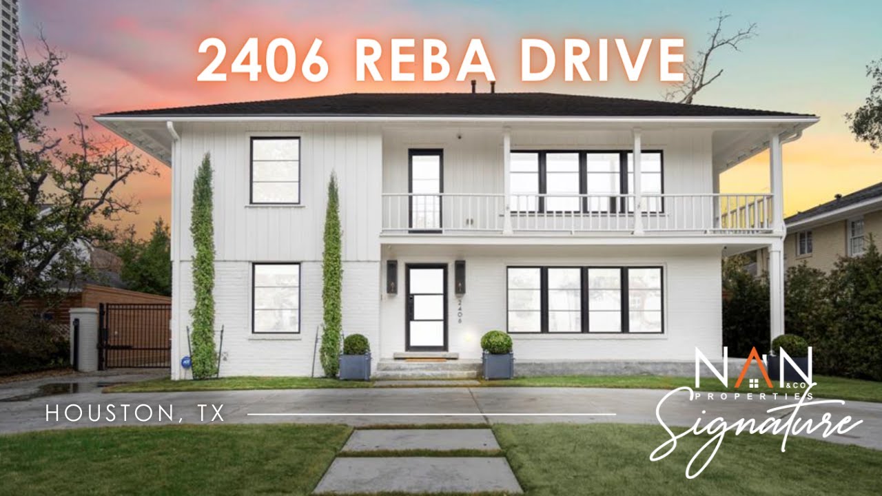 Gorgeous House For Sale | 2406 Reba Drive Houston, TX 77019 - YouTube