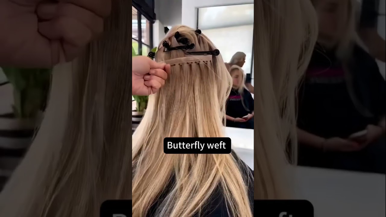 Extension Tips || How to install butterfly weft (aka XO weft) 