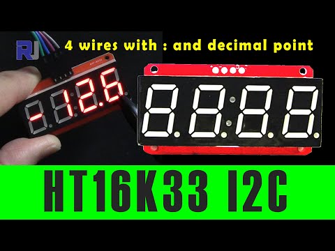 Introduction to HT16K33 4 Digit LED Seven Segment Display with Arduino