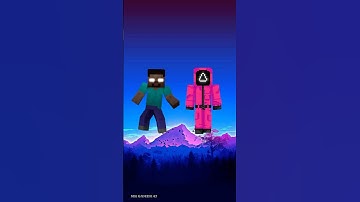 HEROBRINE 😈 VS SQUID GAME CHARACTER 🔫 #shorts #minecraft