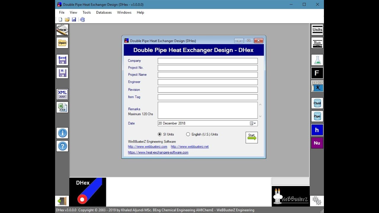 Double Pipe Heat Exchanger Design Software Version 3 0 Features