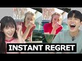 Korean Men and Women React To Instant Regret TikTok For The First Time | DIMPLE