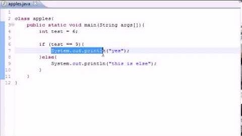 Java Video Tutorial Part 10 |  If Statement