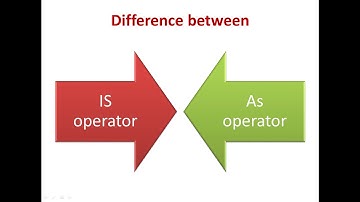 difference between As operator & is operator in C# in Arabic