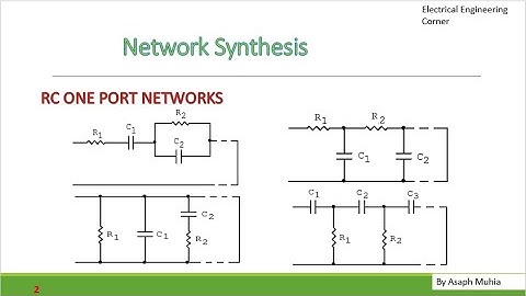 Synthesis of One Port RC Networks
