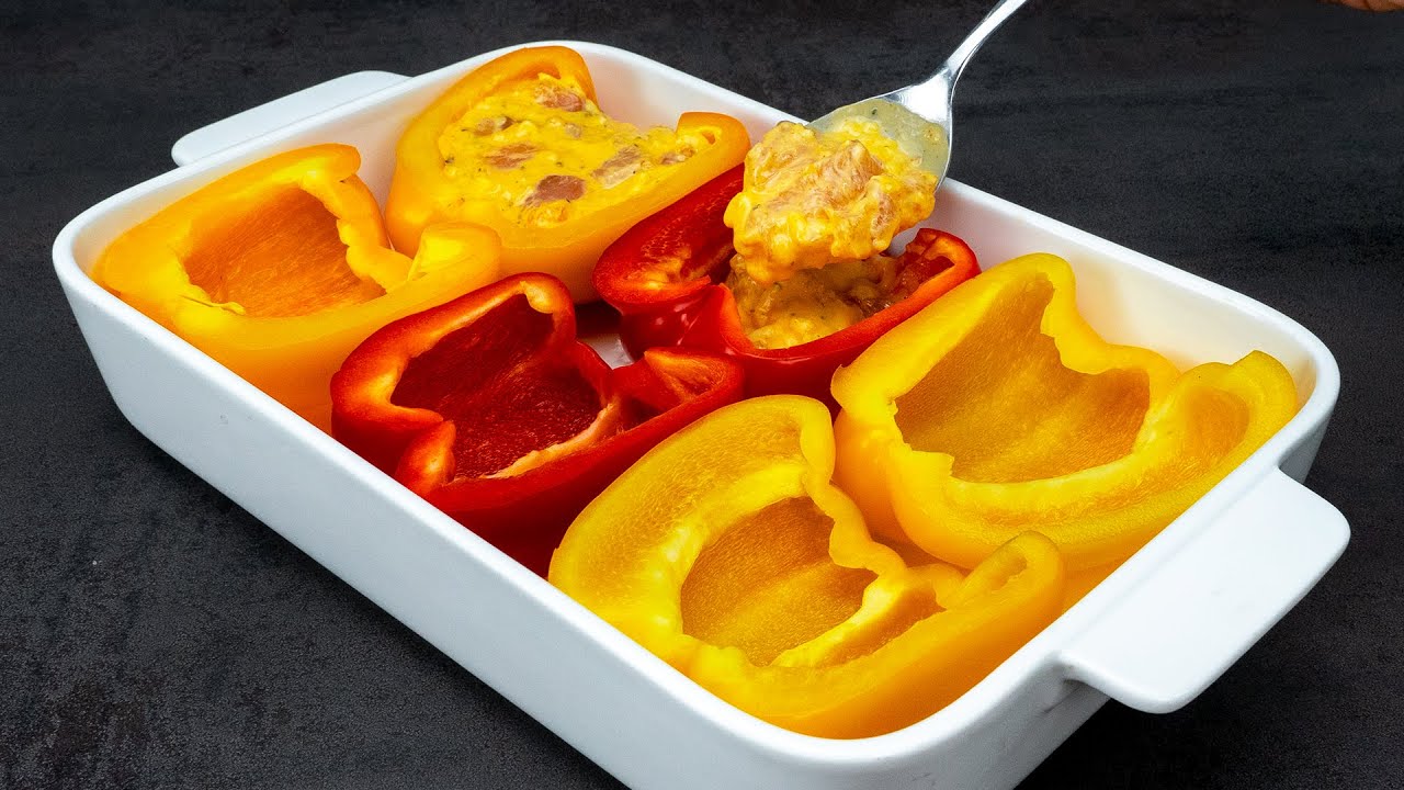 I cook them every 3 days! Bell peppers boats with chicken breast YouTube