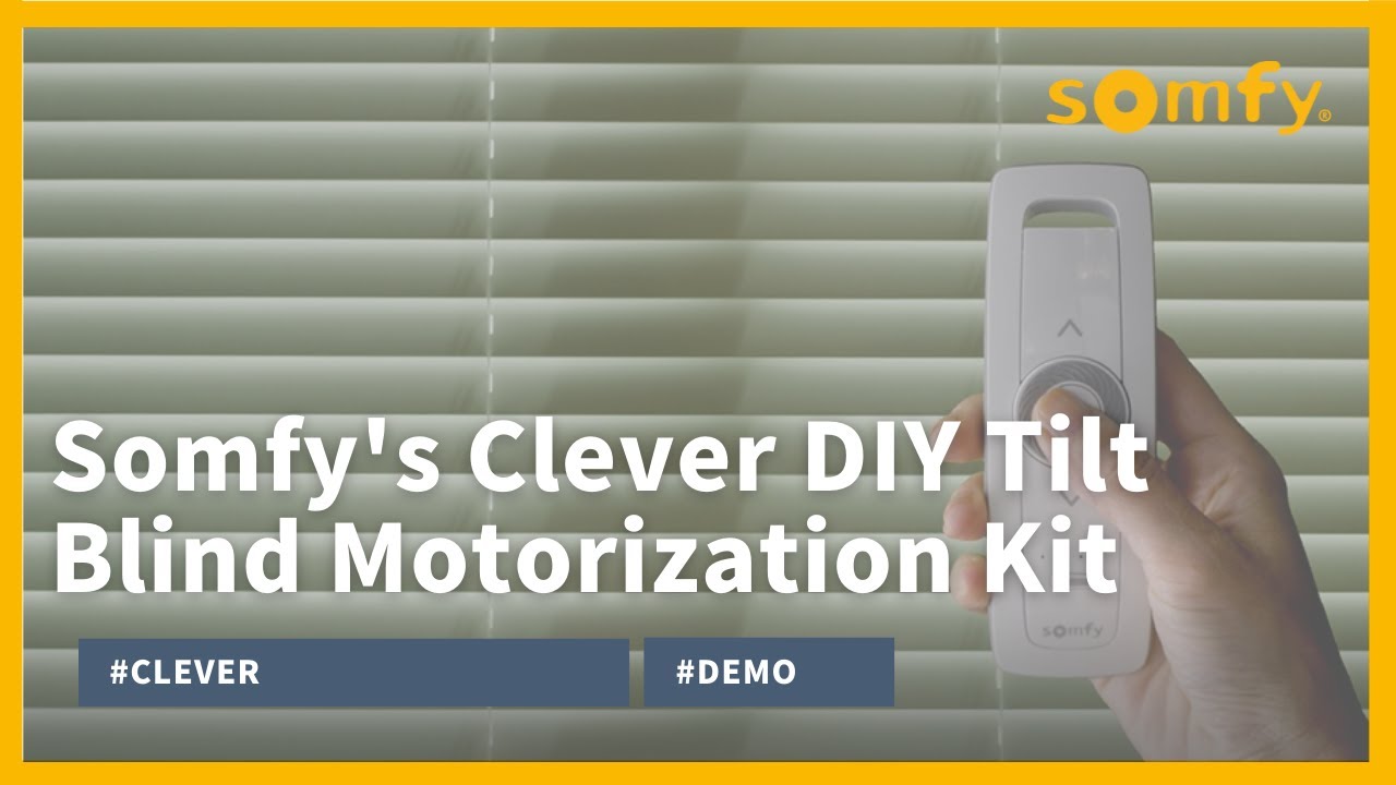 Somfy's Clever DIY Tilt Blind Motorization Kit YouTube