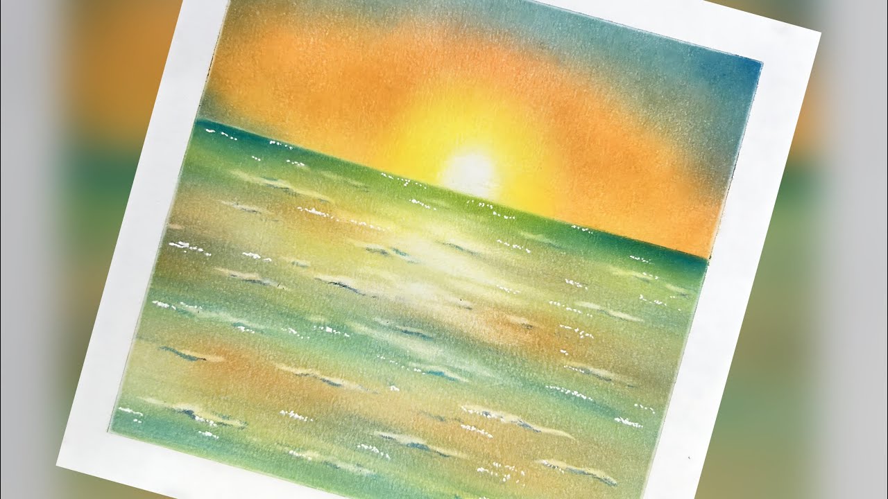 油絵】【草原に咲く白い花と朝日】 #art #oilpainting #oil #painter