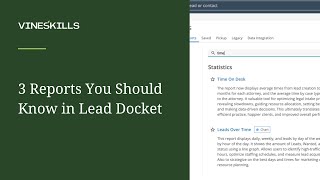 3 Reports You Should Know in Lead Docket