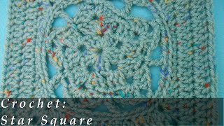 Star in Square { Crochet }