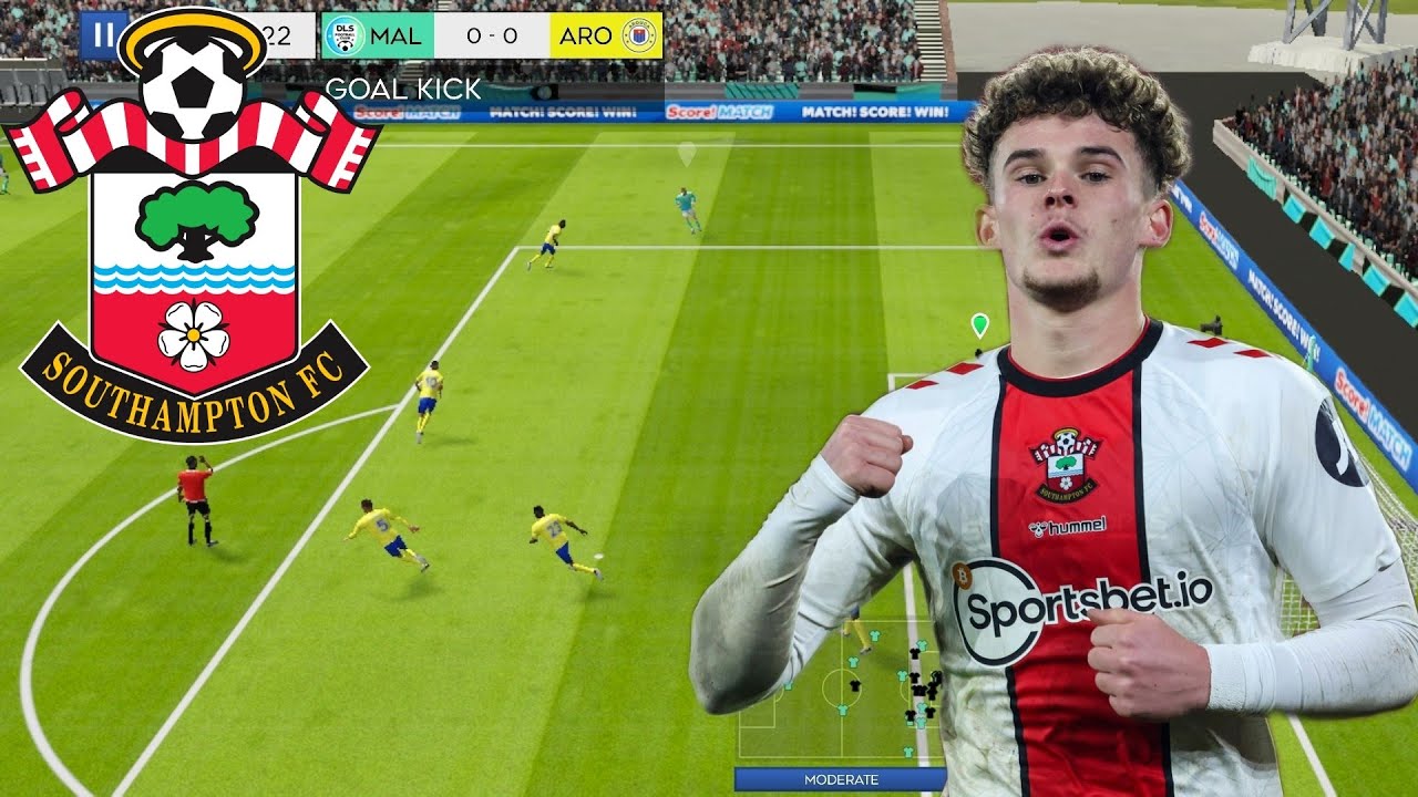 Make Southampton FC Kits & Logo 2024 - Dream League Soccer
