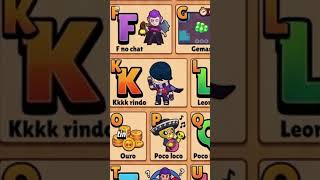 PEDI PRA UMA I.A. CRIAR O ALFABETO DO BRAWL STARS! 🤖🃏 #brawlstars #shorts