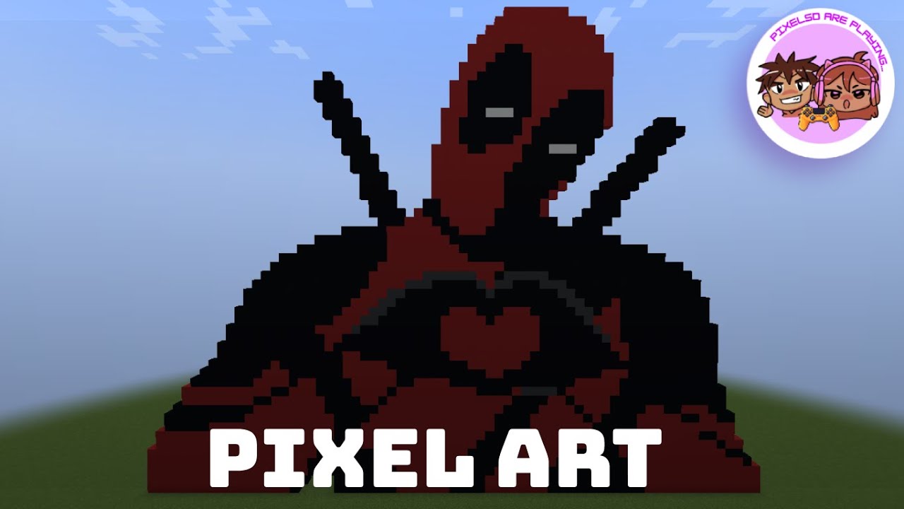 Deadpool - Minecraft Pixel Art