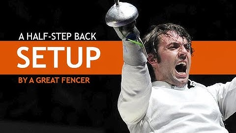 Epee Fencing - A half Step back Setup