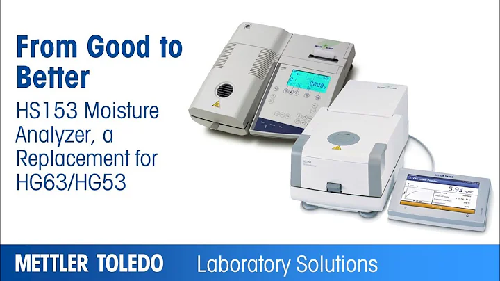 HS153 Moisture Analyzer, a Replacement for Models HG63/HG53