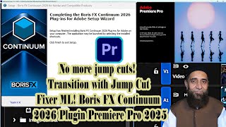 No more jump cuts! Transition with Jump Cut Fixer ML! Boris FX Continuum 2026 Plugin Premiere Pro 20