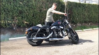 Harley Davidson Sportster forty eight cold start sound exhaust 48 xl1200x 2020 walkaround