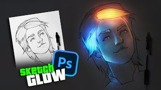 Sketch Glow ! Step by Step Tutorial in Photoshop