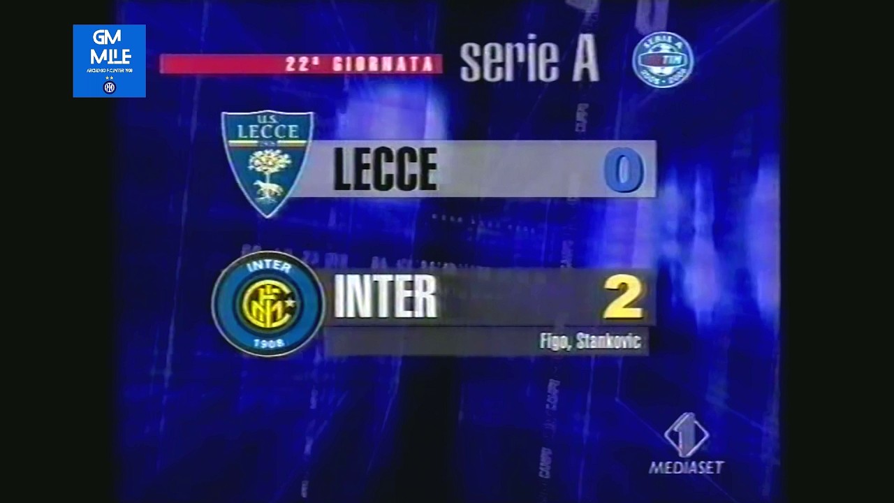 2005-06 (22^ - 29-01-2006) Lecce-INTER 0-2 [Figo,Stankovic] Servizio Controcampo Italia1