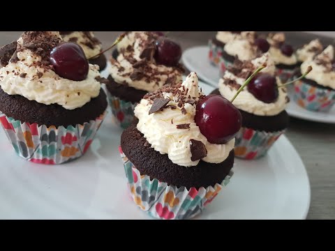 Black forest cupcakes