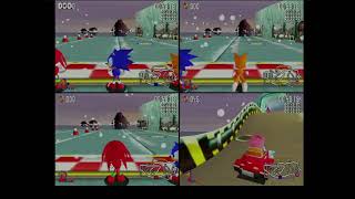 Dreamcast Sonic R - four-player split screen 2026/08/13