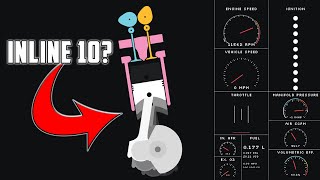 Simulating An Inline 10 In Engine Simulator (AngeTheGreat Engine Simulator) by TwinTurBros 28,657 views 1 year ago 8 minutes, 14 seconds