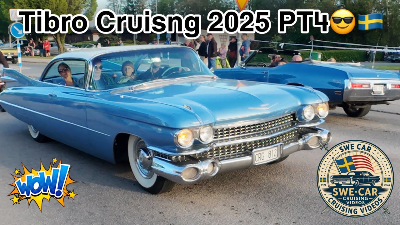 Cruising Tibro 2025 PT4😎🇸🇪 Awesome Classic Cars 🔥🔥