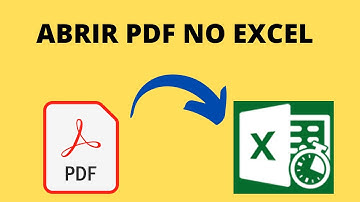 Como abrir PDF no Excel