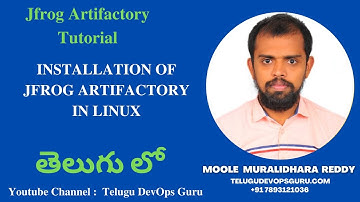 Installation of  Jfrog Artifactory in Linux  in Telugu- Telugu DevOps Guru -Moole Muralidhara Reddy