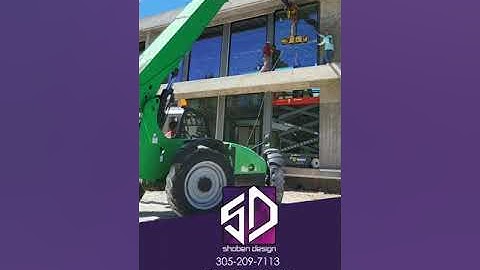 Shaben Design Jumbo Storefront Glass Installation