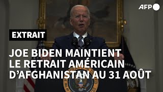 Afghanistan: Biden confirme le retrait des troupes américaines au 31 août | AFP