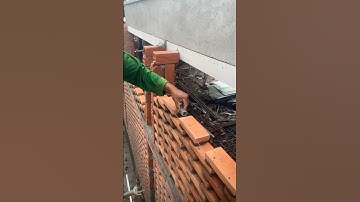 Kỹ thuật xây tường rào trang trí #shorts #building #construction #khuontv