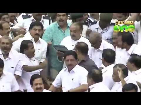 KM Mani tables state Budget in midst of Unruly scenes