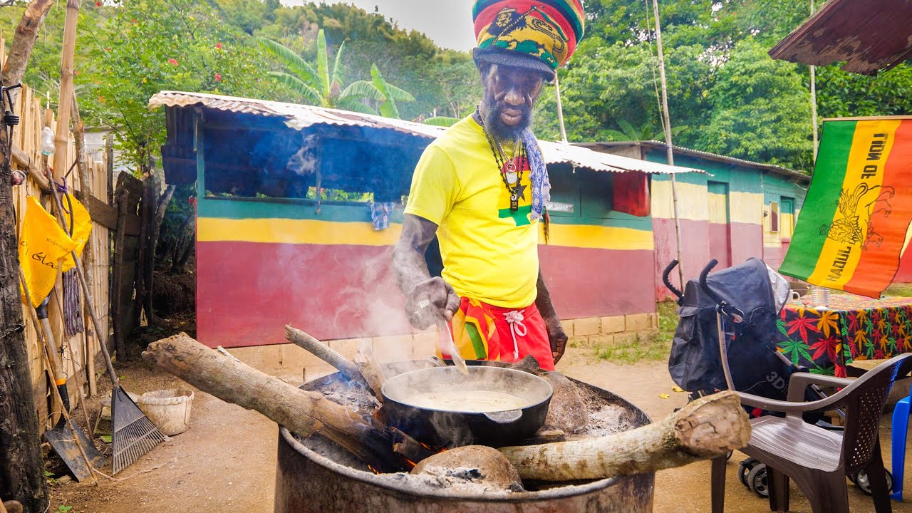 Download The Boss of RASTA JAMAICAN FOOD!! 🇯🇲 Legendary Ras Mokko at @Ras Kitchen - Jamaica!