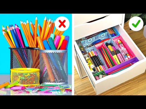 Smart School Stationery Hacks || Back to School Hacks You Will