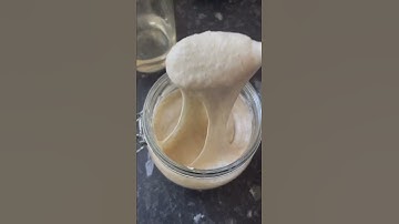 Creating a sourdough starter from scratch / Day 5 // NOVICE GARDEN #shorts