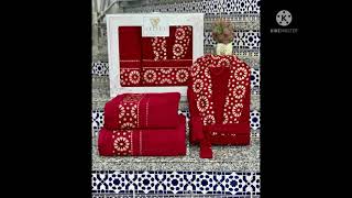 بنوار حمام تركيا VELVET HOME COLLECTION متكون من 3 قطع ⬇️⬇️