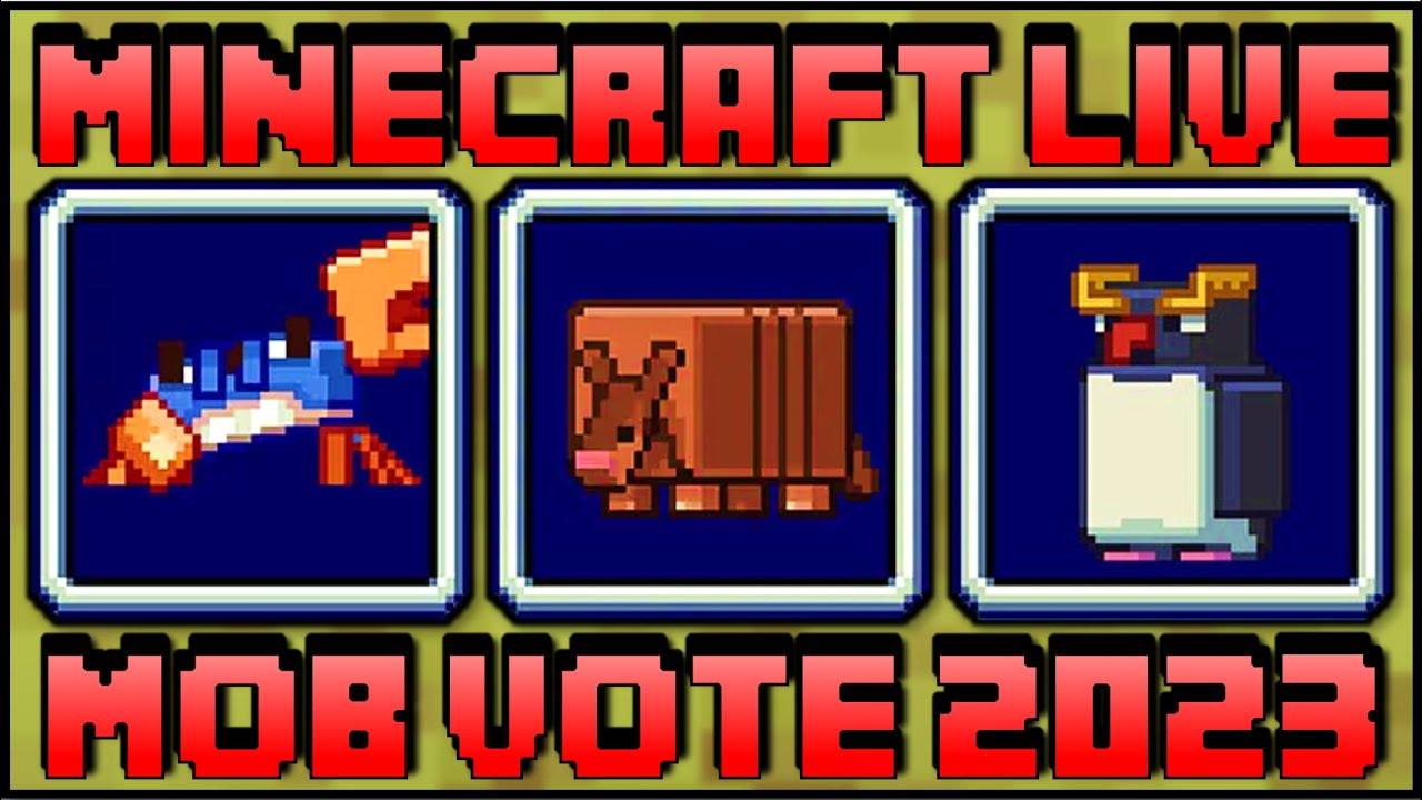 Minecraft 2023 Mob Vote Features Crab Armadillo and Penguin - Minecraft  Blog - Micdoodle8