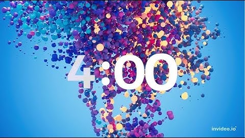4 Minute Countdown Timer- Beautiful Balloon animation with Music