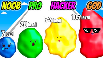 NOOB vs PRO vs HACKER vs GOD - Slime Rush 3D