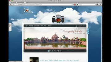 freshCloud - 3D Parallax HTML One Page Template