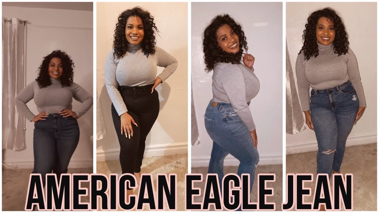 AMERICAN EAGLE JEANS TRY ON HAUL: Size 10 & 12 