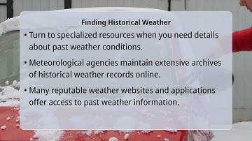 Can You See Past Weather Data In Apple Weather?
